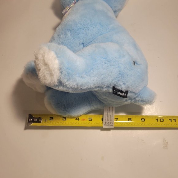 FAO Schwarz 11" Sparklers Blue Bulldog Puppy Plush - Picture 2 of 7